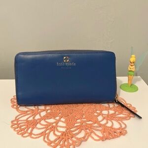 Kate Spade Blue Leather Wallet.